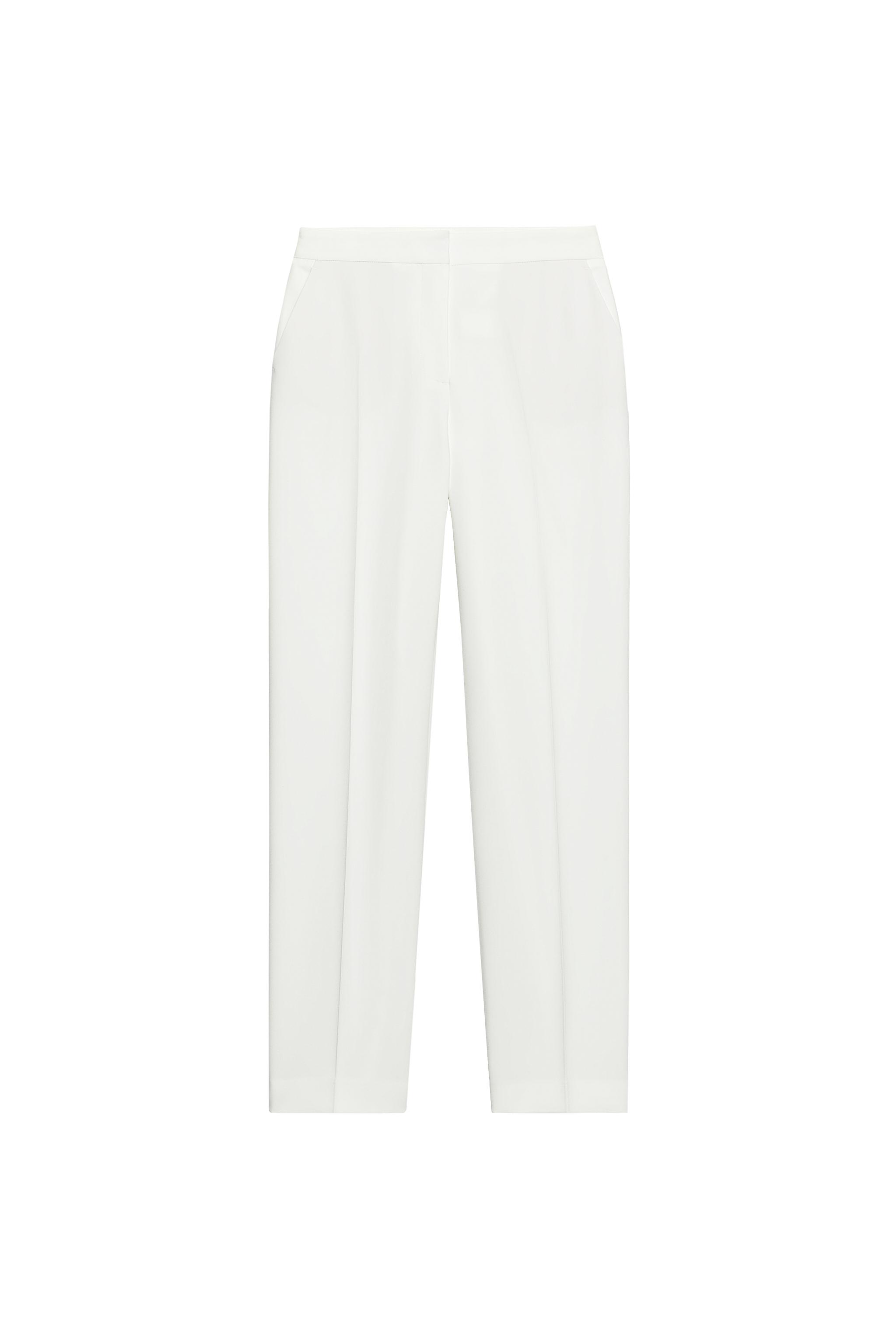 HIGH-RISE STRAIGHT-LEG TROUSERS